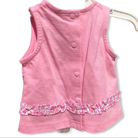 🍍6 Month NWT Agabang Pink Floral Tee & Shorts Set - Picture 4 of 6